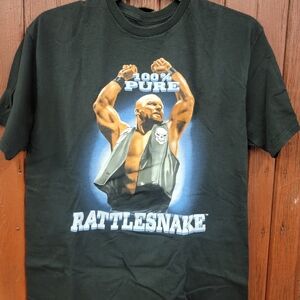 WWE 100% Pure Rattlesnake Stone Cold Steve Austin Large T Shirt